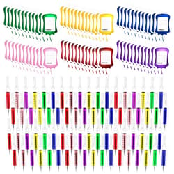 Mototo 120 Pieces Syringe Pens Set Includes 60 Fun Nurse Pens 60 Blood Bag Sticky Notes Black Ink Ballpoint Pen Retractable Novelty Pen for Nurses Student School Supplies Doctor Play Halloween Party Favor