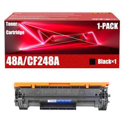 KFLXJW 48A/CF248A Toner Cartridge Compatible for HP Laserjet Pro M15W M15A MFPM28W MFPM28A Printers High Yield Replacement Toner Cartridges Refill Multicolor (with Chip),Black ×1