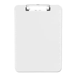 Sparco Plastic Clipboard, with Flat Clip, 9 x 12 Inches, Clear (SPR01869) (12-PACK)