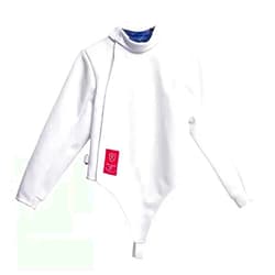 HXYhydrypd Fencing Jacket for Children Adult, 350N Fencing Equipment Protective Suit, Stab-Resistant Fabric Fencing Suit, Foil/Epee/Sabre Fencing Suit (Color : Right Hand, Size : 60#)