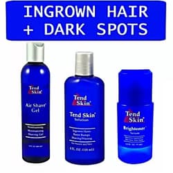 Tend Skin Razor Burn Shaving Kit [Shave Gel + Post Shave + Brightoner Serum ]