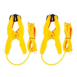 DANOPLUS 2 PCS Temperature Clamp HVAC K-Type Thermocouple Thermometer Lead Probe Pipe Clamp Multimeter Sensor Jaw Clip Plumbing Clamp