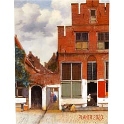 Sandro Ink Jan Vermeer Tagesplaner 2020: Straße in Delft | Agenda Planer 2020: Top organisiert durchs Jahr! | Planer Kalender 2020 mit Wochenansicht | ... (Jahresplaner 2020) (German Edition)