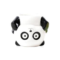 DIYOMR Cute Animal Planter Upside Down Ceramic Cartoon Succulent Pot Animals Shaped Small Flowerpot for Kid's Room Decoration Desktop Planting Ideas Creative Pen Holder - Plants Not Included (Panda)