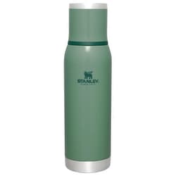 Stanley Adventure-to-Go Vacuum Bottle 25 oz | Wide Mouth with Leakproof Cup Lid | Keep Drinks Hot or Cold | Packable for Travel | Insulated Stainless Steel Thermos | BPA-Free | Hammertone Green