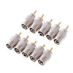 Ozeau 10 Pcs UHF PL-259 Male Solder RF Connector Plugs for RG8X Coaxial Coax Cable