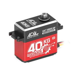 AGFRC 40KG High-Torque RC-Servo Motor - Full Metal Gear Waterproof Brushless Programmable Standard Servo with Position Feedback (IA73BHLW)