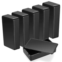Bayidun ABS Plastic Project Boxes for Electronics, Waterproof Junction Box, Electrical Project Enclosure, Black Dustproof Project Case (Black-3.34 x 1.96 x 0.82 inch)