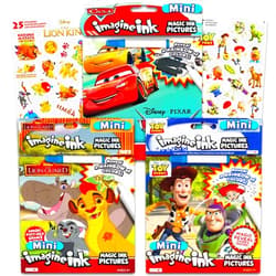 Imagine Ink Disney Pixar Magic Ink Coloring Book Super Set - 3 Imagine Ink Books Featuring Toy Story, Lion Guard, Disney Cars with Invisible Ink Pens and Stickers