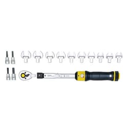 Proxxon 23341 MicroClick Torque MC 60-Multi (12-60 Nm, Including Open-end Wrench, Ratchet Head 3/8 inch, incl. Screwdriver Inserts)