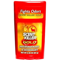Wildlife Research Center Scent Killer Gold Antiperspirant & Deodorant, Unscented, Anti-Odor Formula for Hunters, Long-Lasting Sweat & Odor Protection, Push-Up Stick, 2.25 OZ