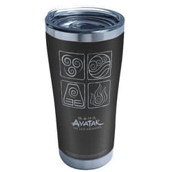 Tervis Triple Walled Nickelodeon - Avatar Insulated Tumbler Cup Keeps Drinks Cold & Hot, 20oz - Stainless Steel, Elements Black