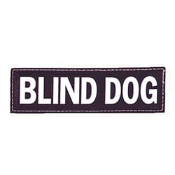 EzyDog Side Badge - Clearly Identifies Your Dog When Wearing The Convert Dog Harness - Set of Two Badges (Blind Dog, Small)