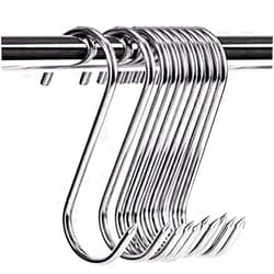 ARTOYS Meat Hooks 3''4mm(10Pack), SUS304 Stainless Steel Butcher Hook Smoking Hooks, Meat Processing for Hanging, Drying, BBQ, Grilling Sausage Chicken Beef Hook Tool