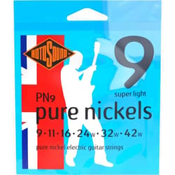 Rotosound PN9 Pure Nickel Electric Guitar Strings (9-42)