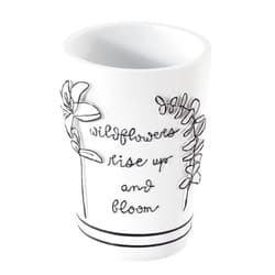 Avanti Linens - Tumbler, Guest Bathroom Essentials, Modern Home Decor (Lined with Grace Collection)