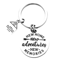 Xyqcy New Home New Adventures New Memories Keychain, New Homeowner Housewarming Gifts for Women Friends Neighbor Family Sister keyring, First Home Moving in Key Chain for New Home Owners Jewelry