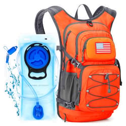 Maelstrom Hydration Backpack, Hiking Backpack with 2L/3L Water Bladder, High Flow Bite Valve Water Backpack Lightweight