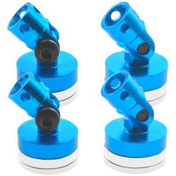 BONRI ShareGoo 4PCS RC Magnetic Body Post,Alloy Magnetic Stealth Invisible Body Shell Mount Column Compatible with HSP Redcat Himoto Traxxas SCX10 4WD 1/10 RC Car (Blue)