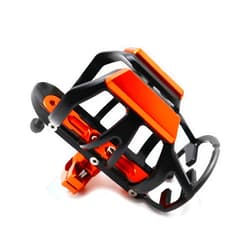 Rulbelok Aluminum Beverage Water Bottle Cage Motorbike Accessory Handlebar Drink Cup Holder for Scooter Motorcycle Cup Holder Orange Blue Green Color/Black