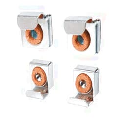 CRL C.R. LAURENCE 50655B CRL Nickel Plated E-Z Mount Mirror Clips - Bulk Package of 50 Sets