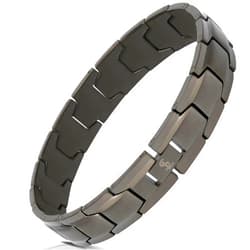 Smarter LifeStyle Elegant Surgical Grade Steel Men's Wide Link Stylish Bracelets for Men, Adjustable - 4 Colors to Choose from – Mens Jewelry, Mens Bracelets Metal