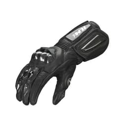 ILM Air Flow Leather Motorcycle Gloves for Men and Women Model-GRC01L (L, Black-Long)