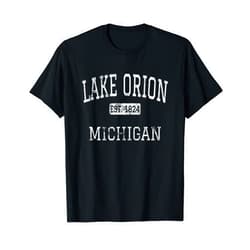 Lake Orion Michigan Vintage Lake Orion Michigan MI Vintage T-Shirt