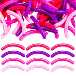 Mudder 80 Pieces Eyelash Curler Refills Pads Soft Curler Replacement Refills Pads for Universal Eyelash Curler (Rose Red, Purple, Pink and Dark Rose Red)