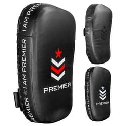 Revgear Premier Deluxe Thai Pads | Punching, Foot, Knee and Elbow Target |Training, Curved Kickboxing Kicking Strike Shield, Coaching Kick Boxing, MMA, Martial Arts (Sold as Pairs)