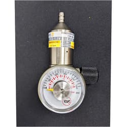 Ideal Calibrations 0.5lpm Nickel Plated Brass Fixed Flow Calibration Gas Regulator Compatible with BW Technologies, Industrial Scientific, RAE, RKI Monitors - 0.5lpm Nickel Plated Brass Fixed Flow - C10 Fitting