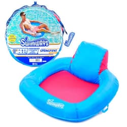 SwimWays Spring Float Premium SunSeat Pool Chairs for Swimming Pool, Inflatable Pool Floats Adult with Fast Inflation for Ages 15 & Up