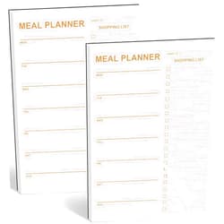Joyberg Weekly Meal Planner Magnetic, 2 Pack Undated Tear-off Sheets Meal Planning Notepad, Magnetic Meal Planner for Refrigerator, Meal Planner and Grocery List