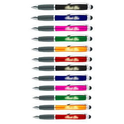 SyPen Thank You Gift Pen for Boss Coworker Wife Husband Dad Mom, 3 in1 Stylus+ Ballpoint Pen+LED Light Up Light-Compatible with Most Touch Screen Devices, Multicolor 12 Pack