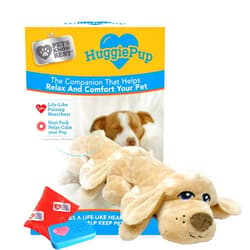 Pets Know Best HuggiePup Cuddly Puppy Behavioral Aid Toy, Great for Crate Training- Pulsing Heartbeat, Heating Pack- Golden Dog