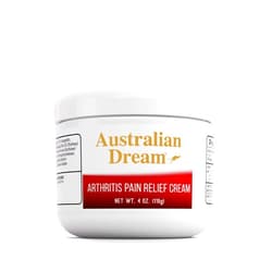 Australian Dream Arthritis Pain Relief Cream - Soothing & Non-Greasy - Powerful Topical Arthritis Pain Relief - Good for Muscle Aches or Joints - 4 oz Jar