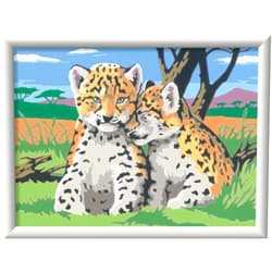 Ravensburger Safari Friends Paint by Numbers Kit for Kids - 20262 - Painting Arts and Crafts for Ages 9 and Up