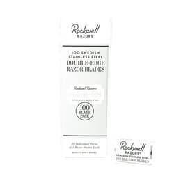 ROCKWELL RAZORS Precision-Crafted Swedish Stainless Steel Double-Edge Safety Razor Blades - Superior Sharpness for Smooth, Close Shaves - 100 Blade Pack (20 x 5-Pack)