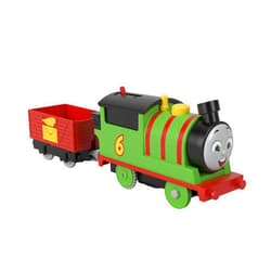 Thomas & Friends Motorized Toy Train Percy Battery-Powered Engine with Tender for Pretend Play Preschool Kids Ages 3+ Years​