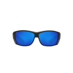 Costa Del Mar Costa Man Sunglasses Blackout Frame, Blue Mirror Lenses, 61MM