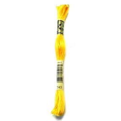 Dmc 6-Strand Embroidery Cotton 8.7yd-Medium Yellow