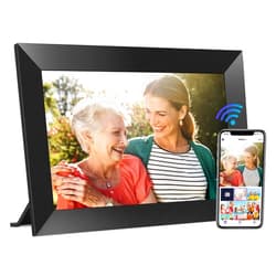 FANGOR 10.1 Inch WiFi Digital Picture Frame 1280x800 HD IPS Touch Screen, Electronic Smart Photo Frame with 32GB Storage, Auto-Rotate, Instantly Share Photos/Videos via Uhale App from Anywhere