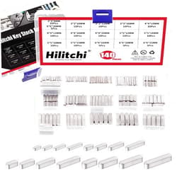 Hilitchi 140pcs 16 Sizes 304 Stainless Steel Round Ended Feather Key Set, 3mm 4mm 5mm 6mm Key Stock Keystock Key Parallel Drive Shaft Keys Set for Fasteners Mechanical Industry