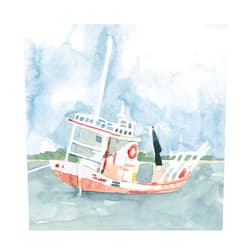 Trademark Fine Art 'Bright Fishing Boat II' Canvas Art by Emma Caroline