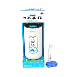Thermacell Mosquito Repeller Patio Shield; Includes 12-Hour Refill; 15 Foot Zone of Protection; Highly Effective Mosquito Repellent for Patio; Bug Spray Alternative; Scent Free