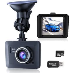 Maywiyi Dash Camera for Cars, Dash Cam 1080P Full HD with 32GB SD Card, 2.45 inch IPS Screen, Night Vision, WDR, Accident Lock, 2 Mounting Ways, Loop Recording, Parking Monitor (DashCamera 0305)