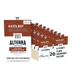 Mars Drinks ALTERRA Coffee Hazelnut Single Serve Freshpacks for MARS DRINKS FLAVIA Brewer, 20 Packets
