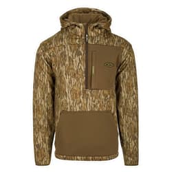 Drake Waterfowl Men's MST Endurance Hunting Warm Quarter-Zip Fleece Lined Hoodie w/Kangaroo Pouch & Magnattach Chest Pocket