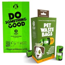 Doggy Do Good Poop Bags | Dog Waste Bags | Unscented, USDA Certified Biobased, Thick & Leak Proof, Easy Open | Standard Size | 180 Count