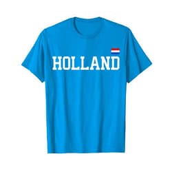 Netherlands Holland Dutch Gifts Superdazzle Holland Netherlands T Shirt Women Men Kids Dutch Flag Orange T-Shirt
